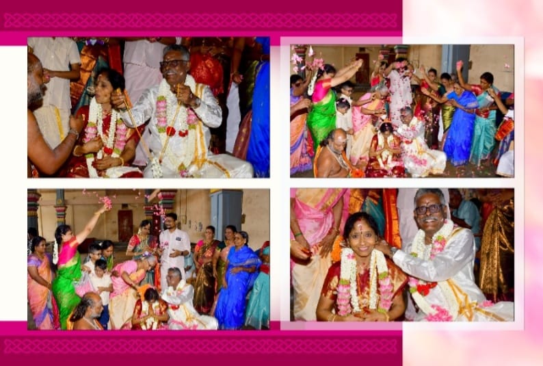 A joyful moment from the wedding celebrations